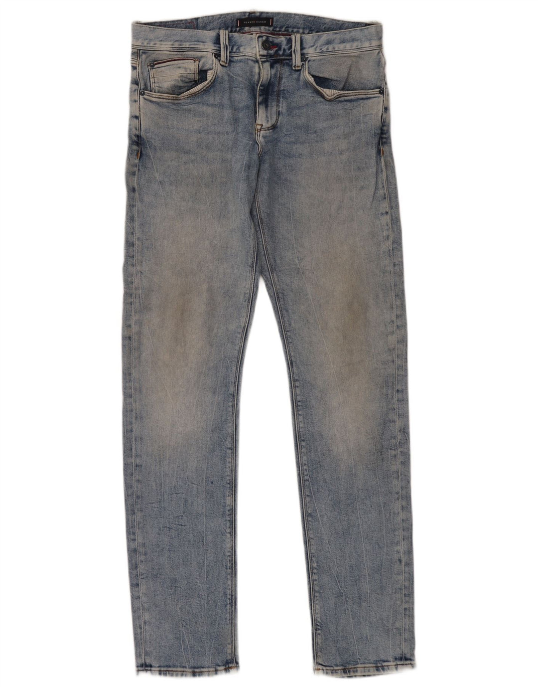 Tommy Hilfiger Uomo Bleecker Slim Jeans W33 L34 Cotone Blu