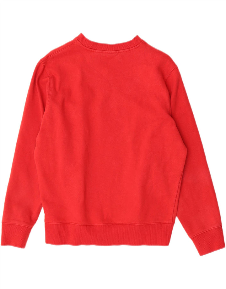 FILA Womens Graphic Sweatshirt Jumper UK 14 Medium Red Cotton Vintage Fila and Second-Hand Fila from Messina Hembry 