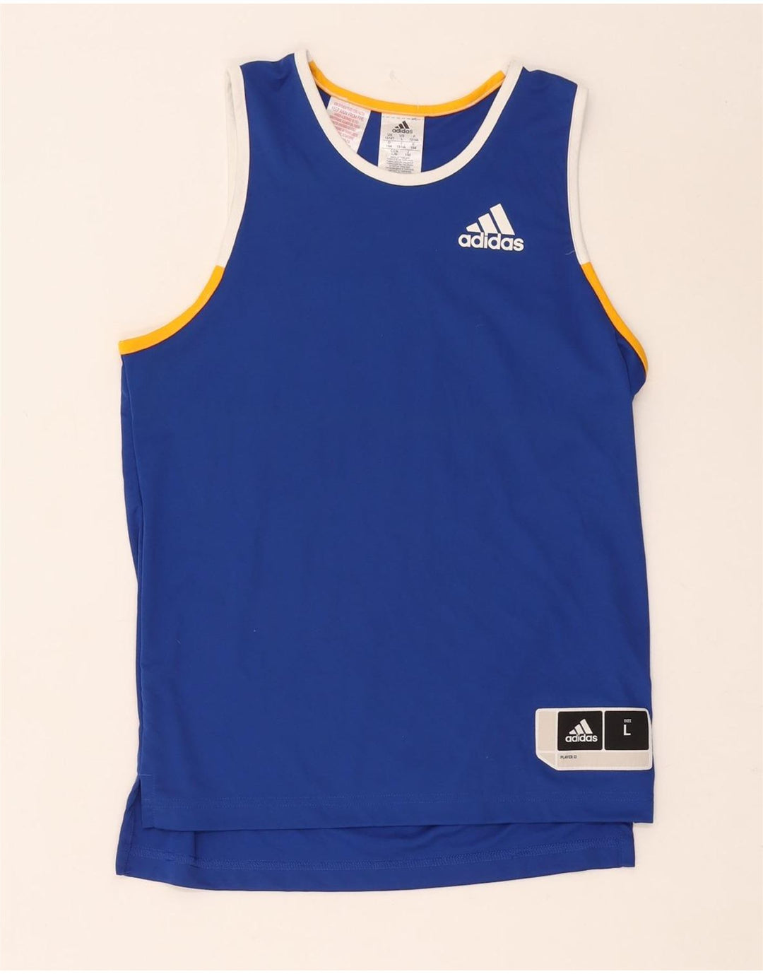 Canotta Adidas da ragazzo 13-14 anni in poliestere blu