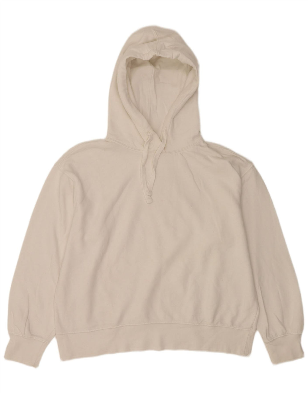 Maglione oversize con cappuccio da donna Zara UK 16 grande bianco