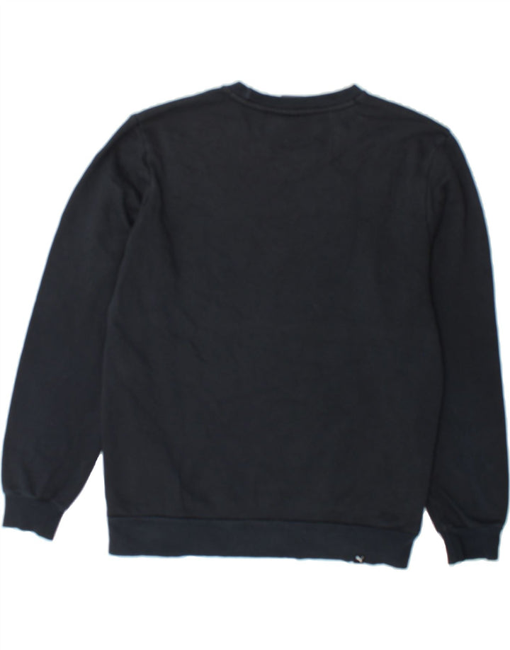 PUMA Womens Sweatshirt Jumper UK 14 Medium Black Cotton Vintage Puma and Second-Hand Puma from Messina Hembry 