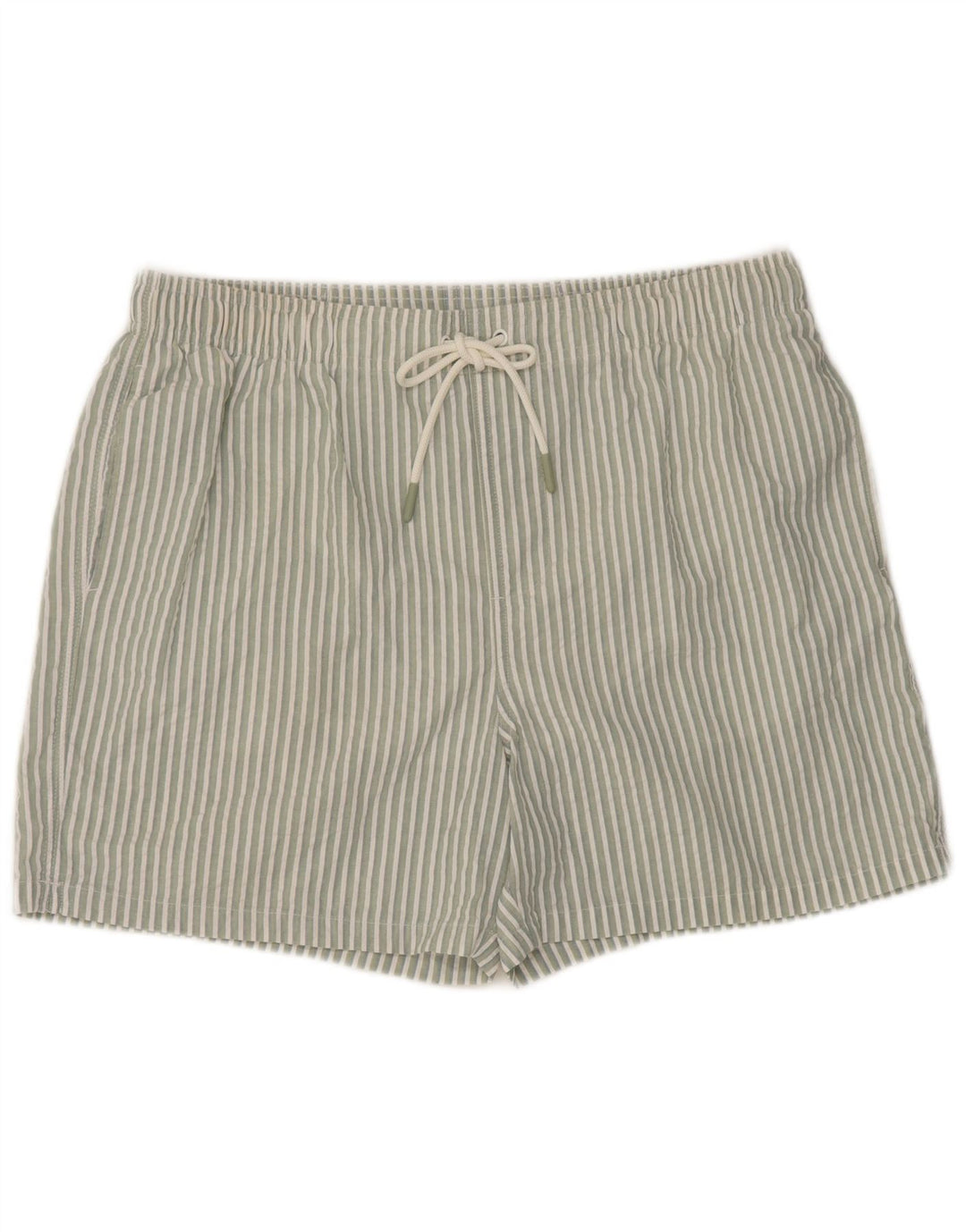 Pantaloncini da bagno Marks & Spencer da uomo vestibilità regolare, grandi righe verdi