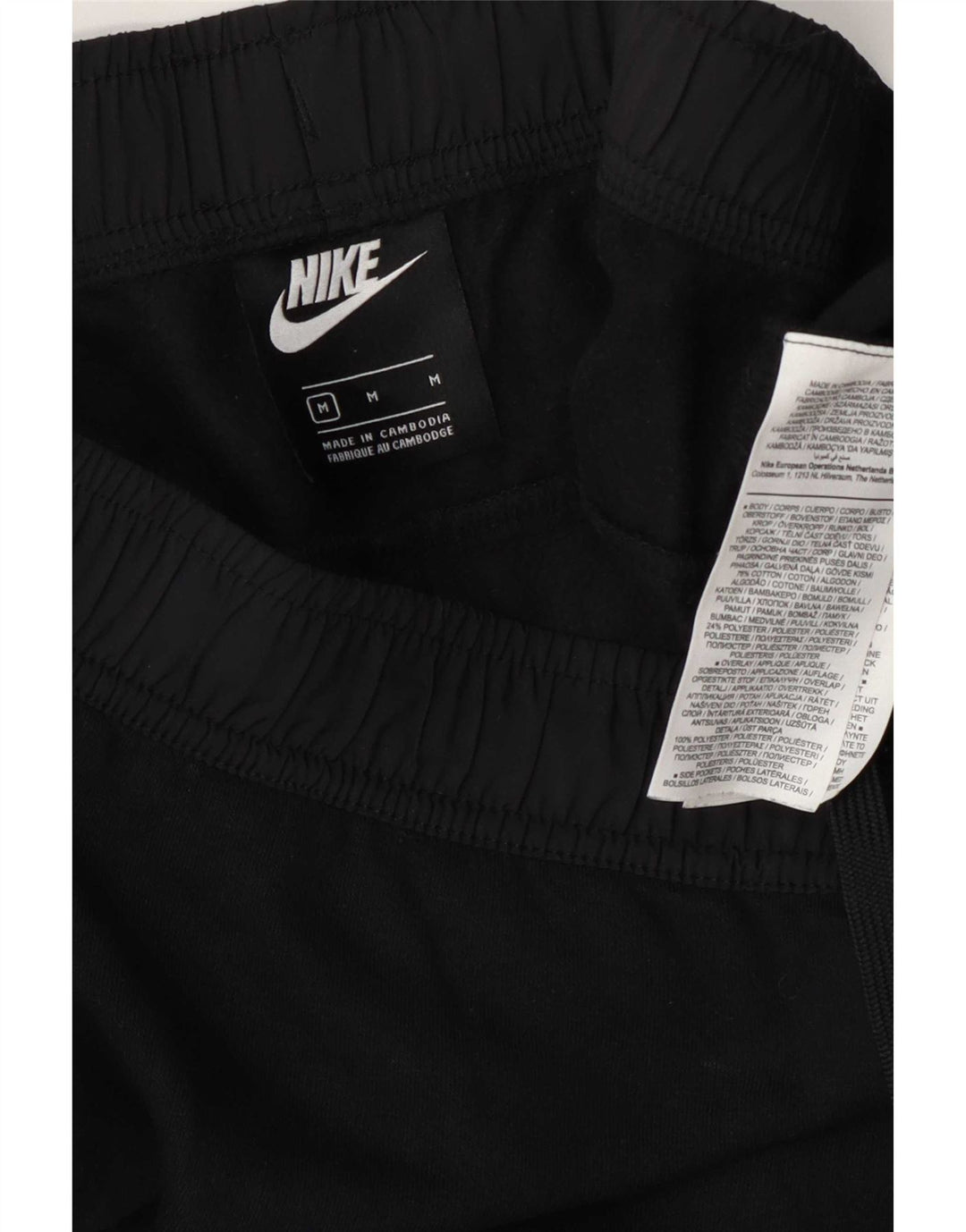 Pantaloni da tuta con grafica Nike da uomo, pantaloni da jogging, cotone medio nero