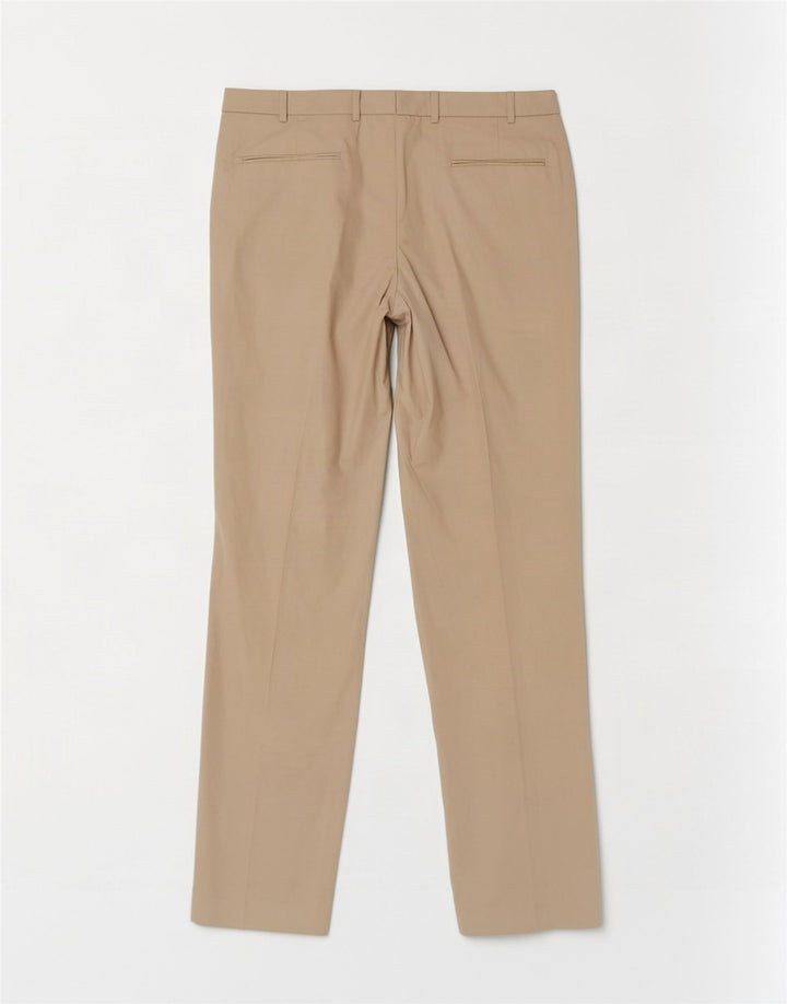 Pantaloni chino con pegging da uomo Marks & Spencer W36 L33 in cotone beige