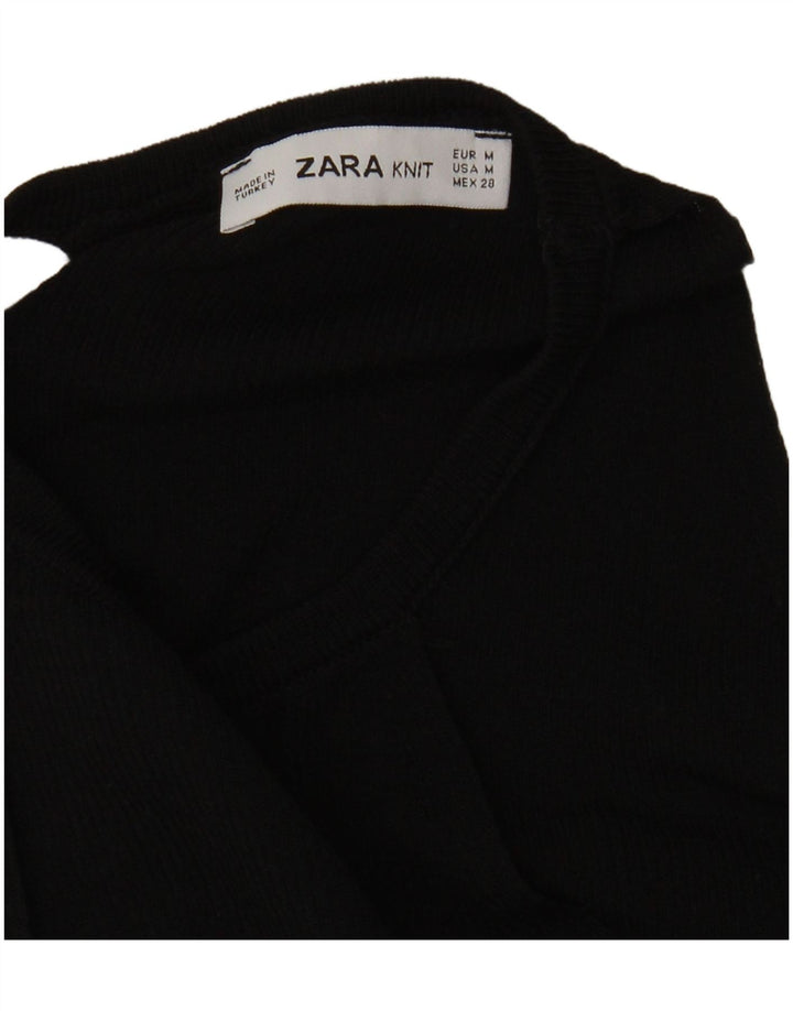 Top corto da donna Zara UK 12 medio nero
