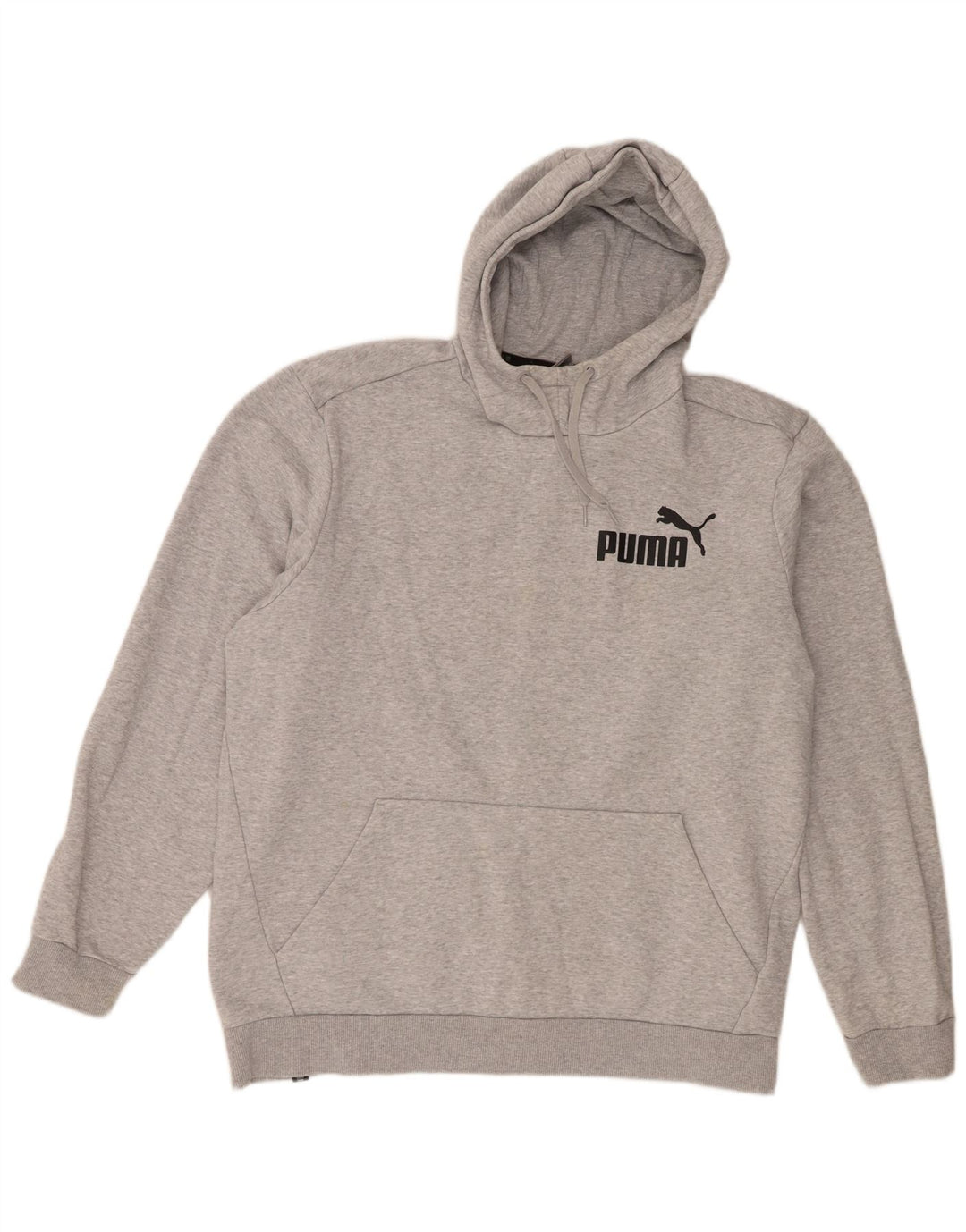 Felpa con cappuccio da uomo Puma 2XL in cotone grigio