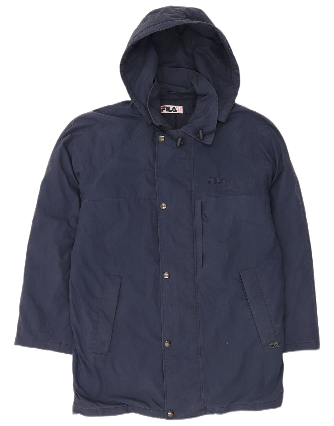 Cappotto con cappuccio da uomo FILA IT 48 medio blu navy poliestere