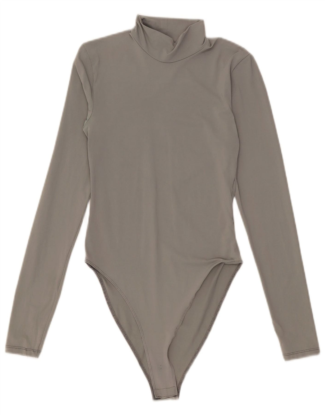 Body a maniche lunghe da donna Zara UK 12 Nylon grigio medio