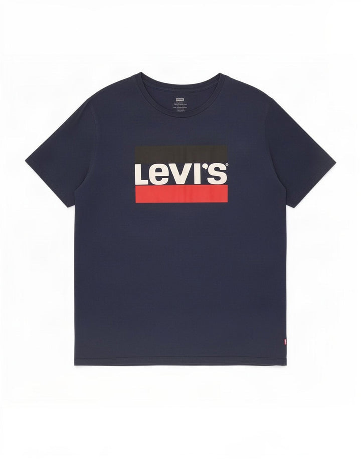 T-shirt grafica da uomo Levi's Top XL in cotone blu navy