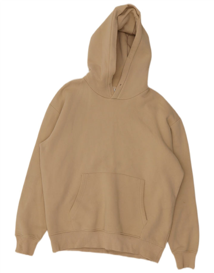 Felpa con cappuccio da uomo Zara 2XL in cotone beige