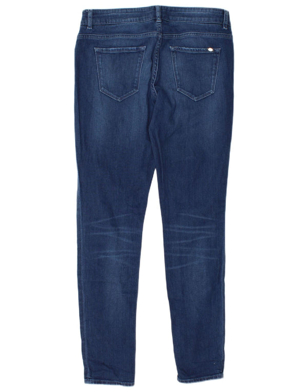 Jeans skinny a vita bassa da donna Massimo Dutti EU 38 Small W28 L30 Blu navy