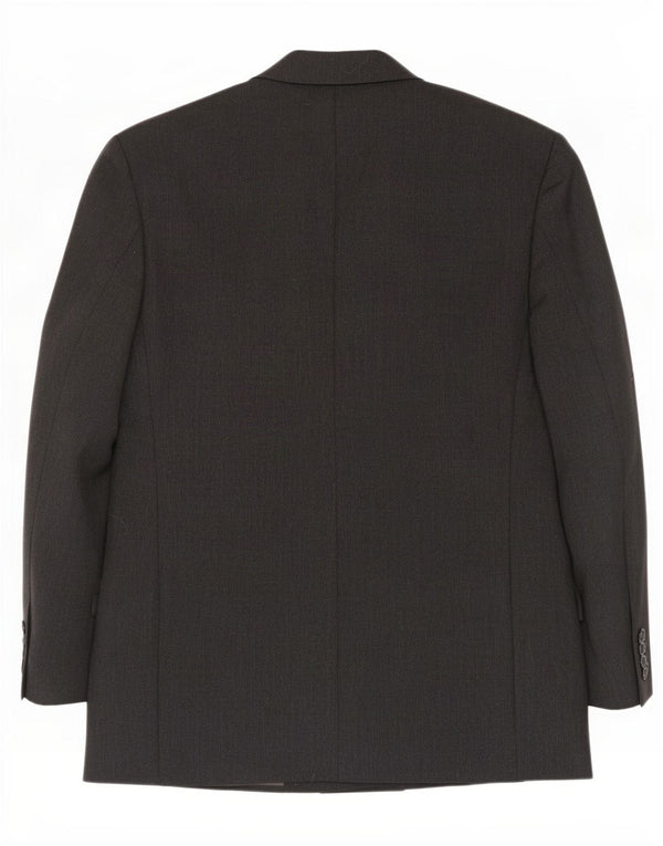 Strellson Mens Double Breasted Blazer Jacket IT 48 Medium Grey Wool