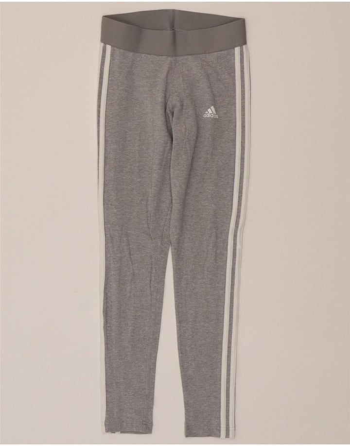 Leggings ADIDAS da donna UK 4/6 XS Grigio