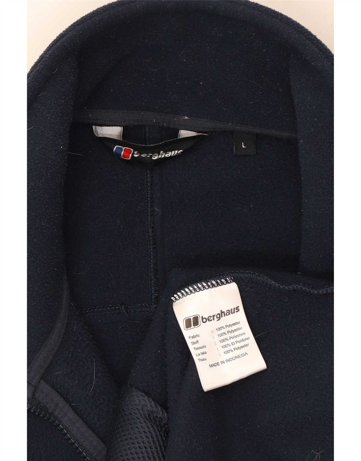 Giacca in pile foderata da uomo Berghaus UK 40 grande poliestere blu navy