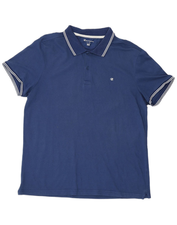 Polo da uomo Easy Fit CHAMPION XL Blu