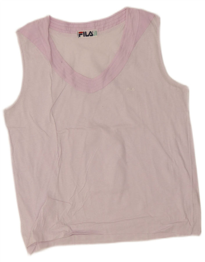 Canotta Fila da donna US 12 Large Viola in cotone