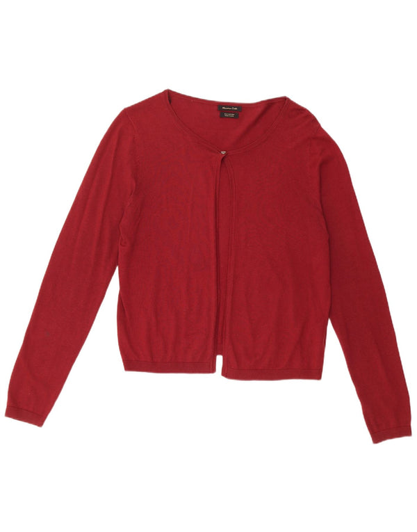 Maglione Bolero da donna Massimo Dutti UK 14 Seta bordeaux media