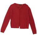 Maglione Bolero da donna Massimo Dutti UK 14 Seta bordeaux media