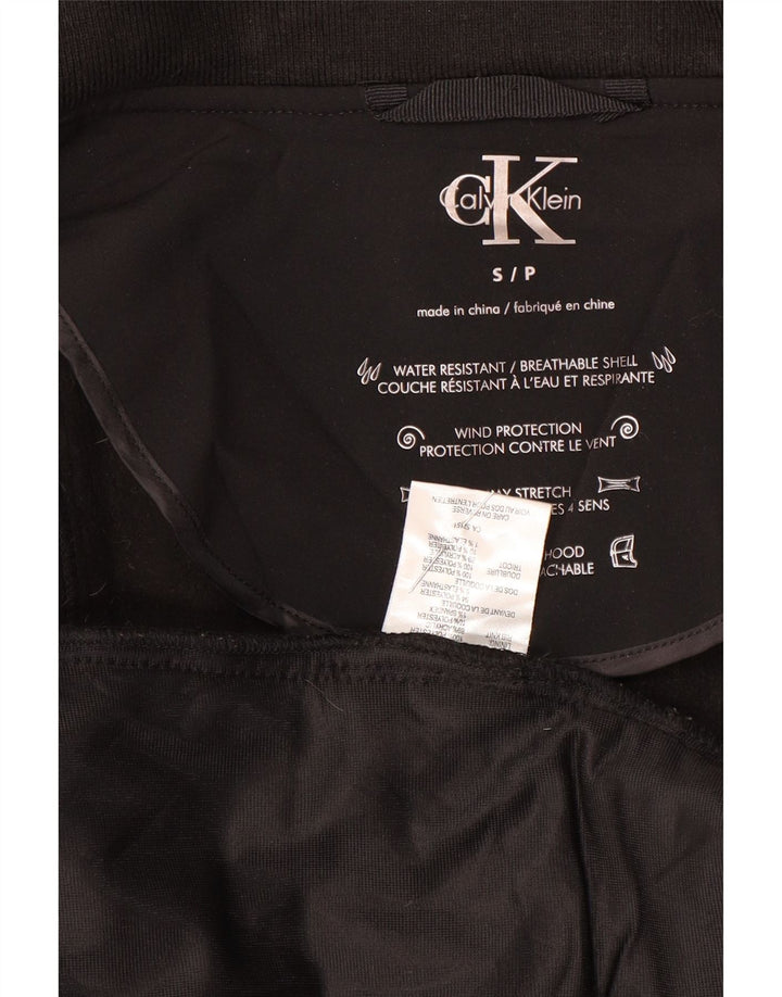 Impermeabile Calvin Klein da donna UK 10 piccolo poliestere nero