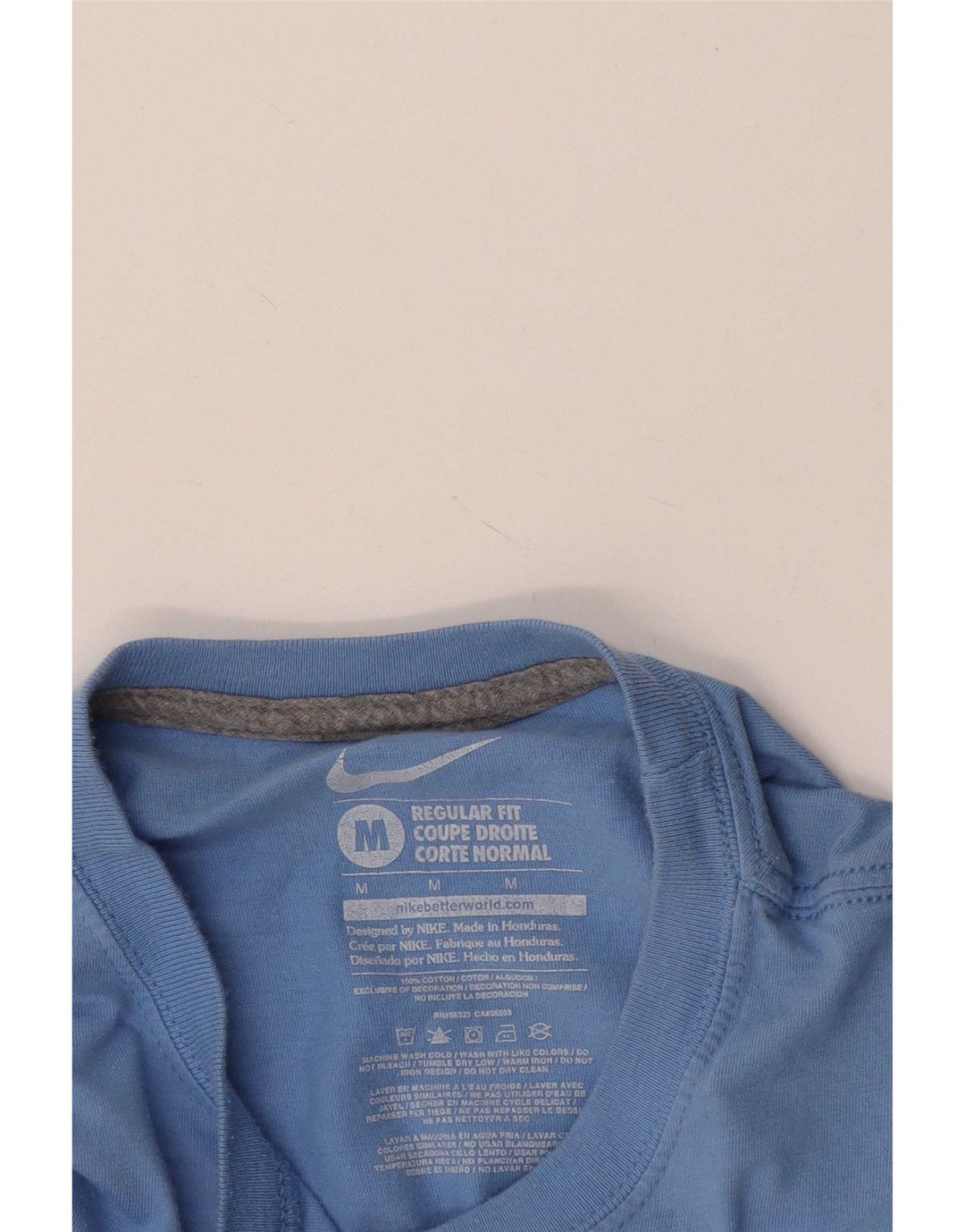 T-shirt grafica Nike da uomo con vestibilità regolare, top in cotone blu medio