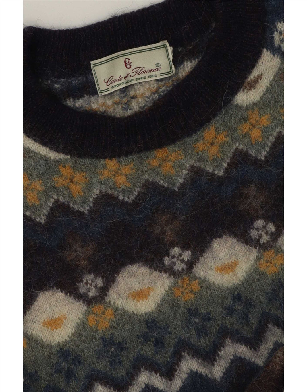 Maglione maglione girocollo da uomo Conte of Florence medio multicolore