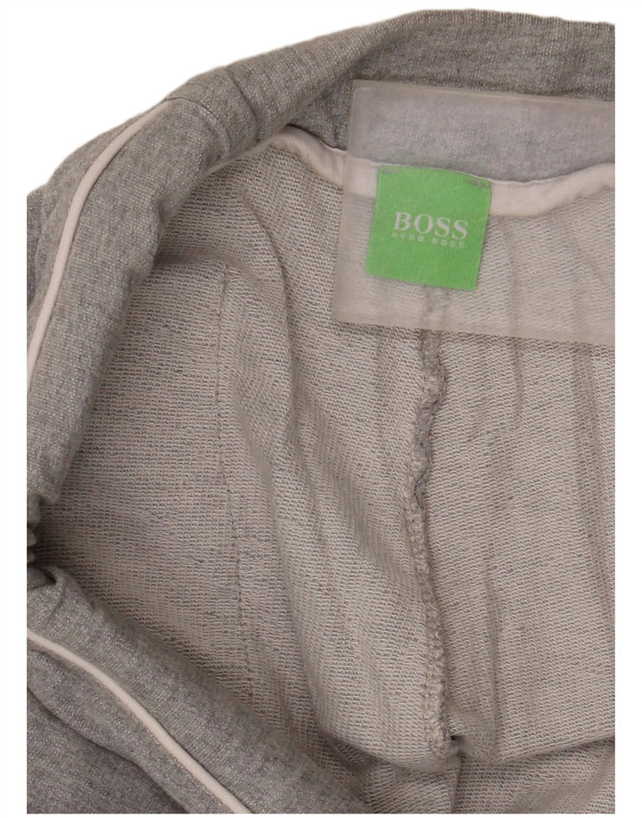 Pantaloni da tuta da uomo Hugo Boss in cotone grigio medio