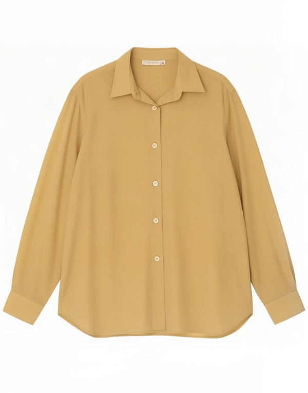 Camicetta camicia vintage da donna IT 48 XL Beige