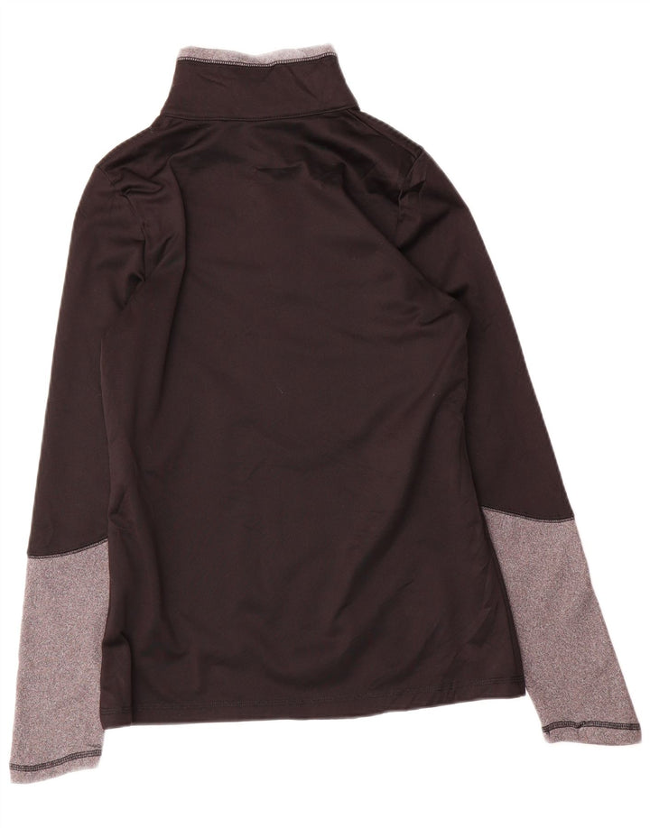 The North Face Donna Pullover Tuta Top UK 10 Small Nero Flecked