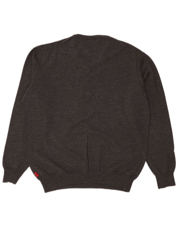 Maglione KAPPA da uomo con scollo a V 2XL Grigio