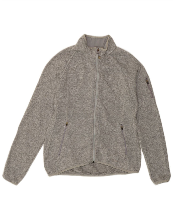 Giacca da tuta da donna Eddie Bauer UK 14 Poliestere grigio medio