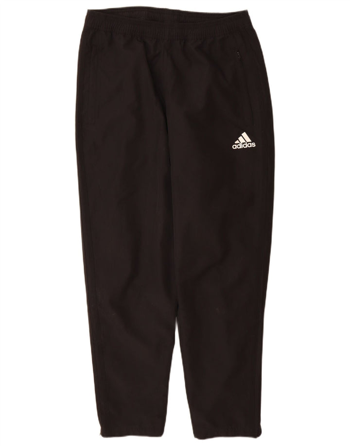 Pantaloni da tuta Adidas Climalite da uomo medio poliestere nero