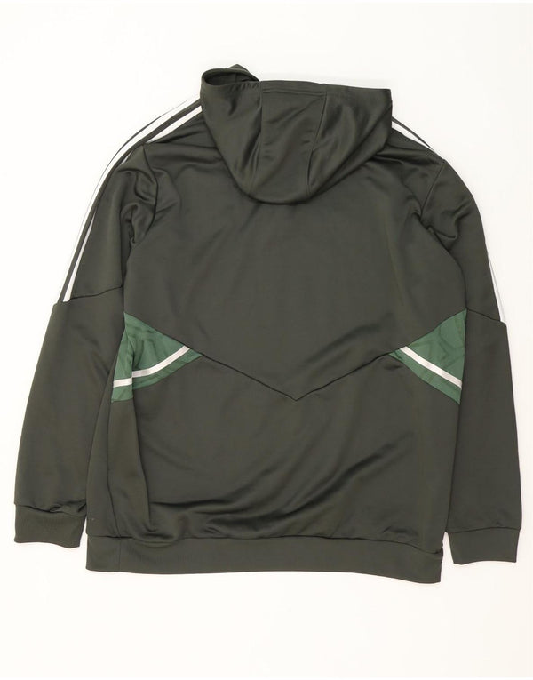 Felpa con cappuccio da uomo Adidas The Celtic Football Club 2XL color block kaki