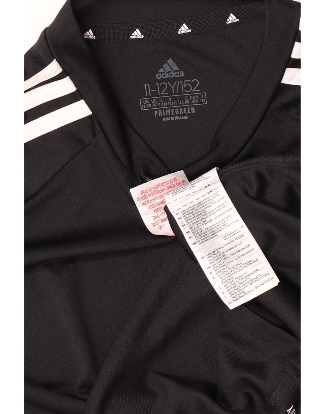 Maglietta Adidas Aeroready Regular da ragazzo, 11-12 anni, in poliestere nero