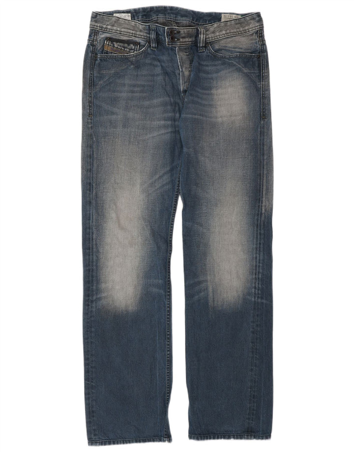 Jeans dritti da uomo Diesel W33 L34 cotone blu