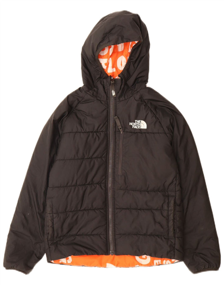 Giacca imbottita reversibile con cappuccio The North Face da ragazzo 9-10 anni media nera