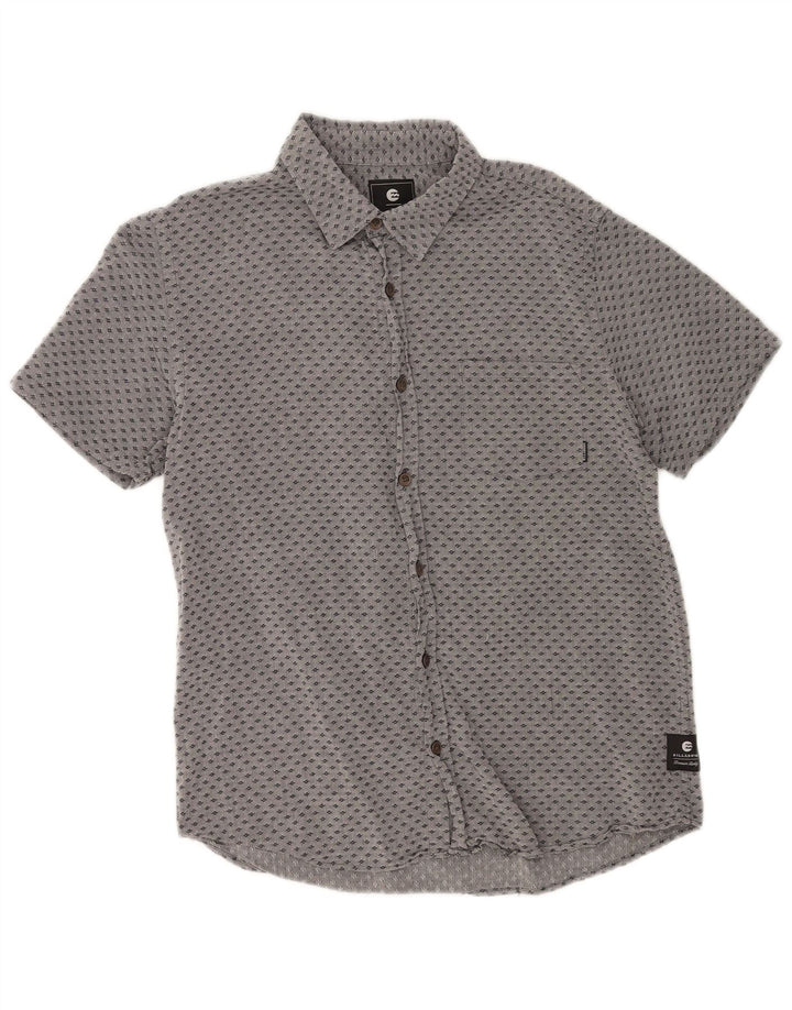 Camicia a maniche corte da uomo Billabong piccola grigia maculata