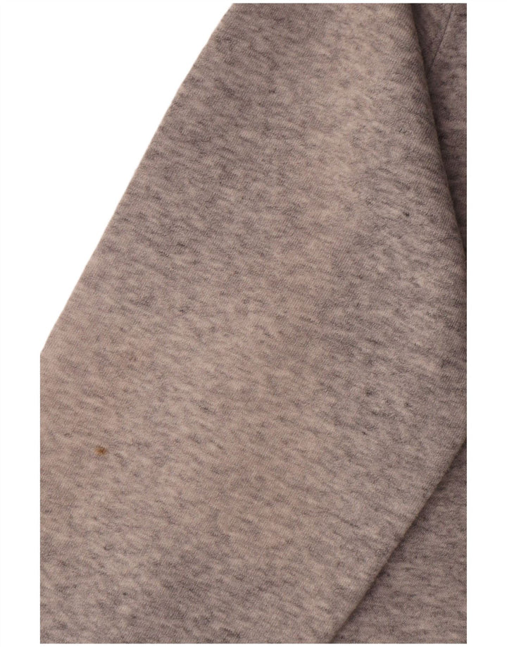 Felpa grafica da uomo Champion, maglione piccolo, cotone chiazzato grigio