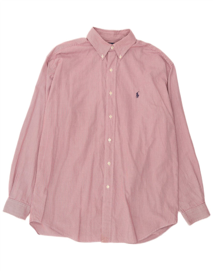 Camicia Ralph Lauren da uomo Blake vestibilità ampia in cotone a quadri rosa medio