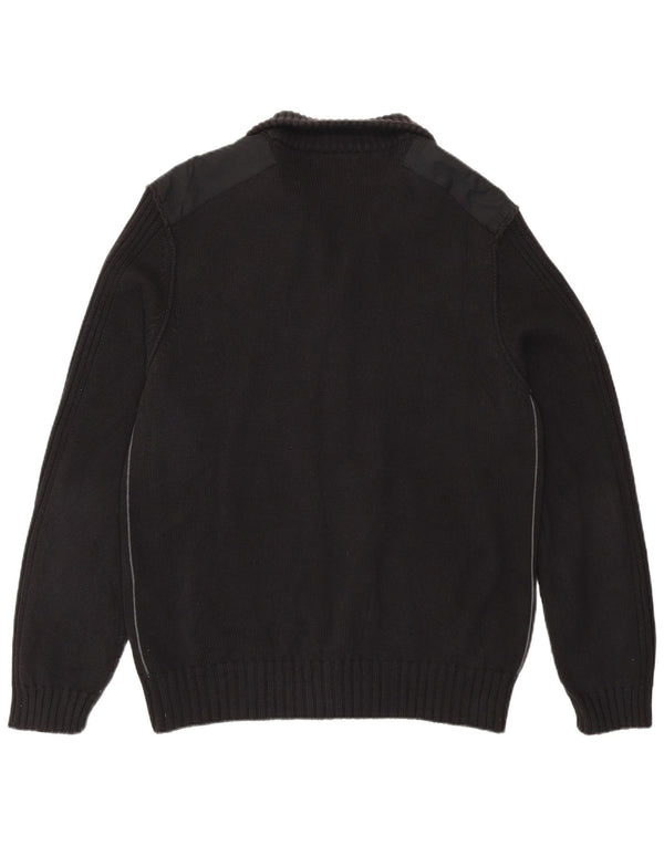 Maglione cardigan da uomo Calvin Klein grande cotone nero