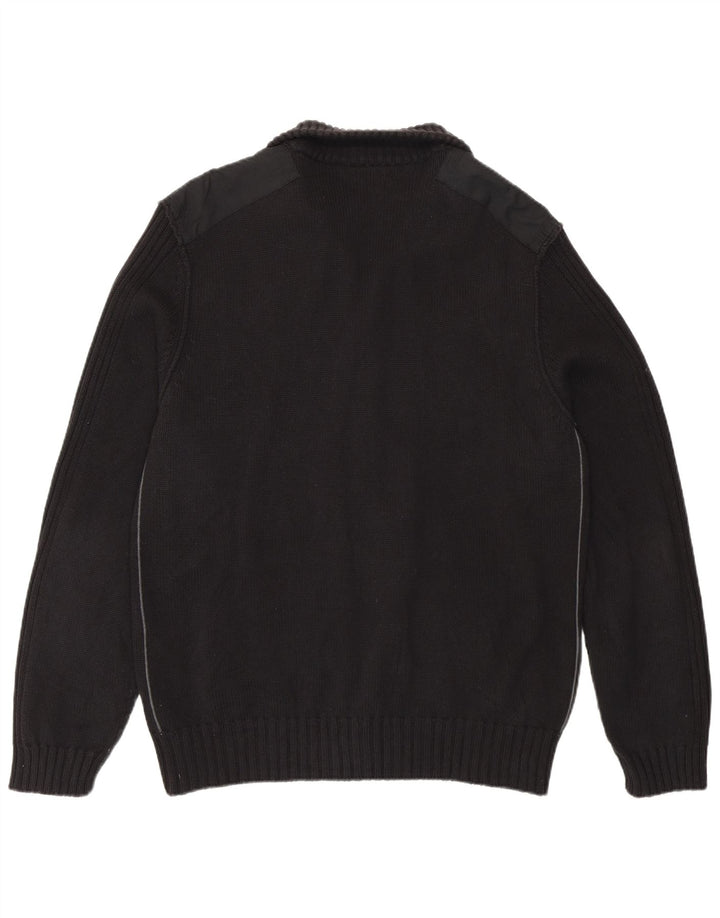 Maglione cardigan da uomo Calvin Klein grande cotone nero