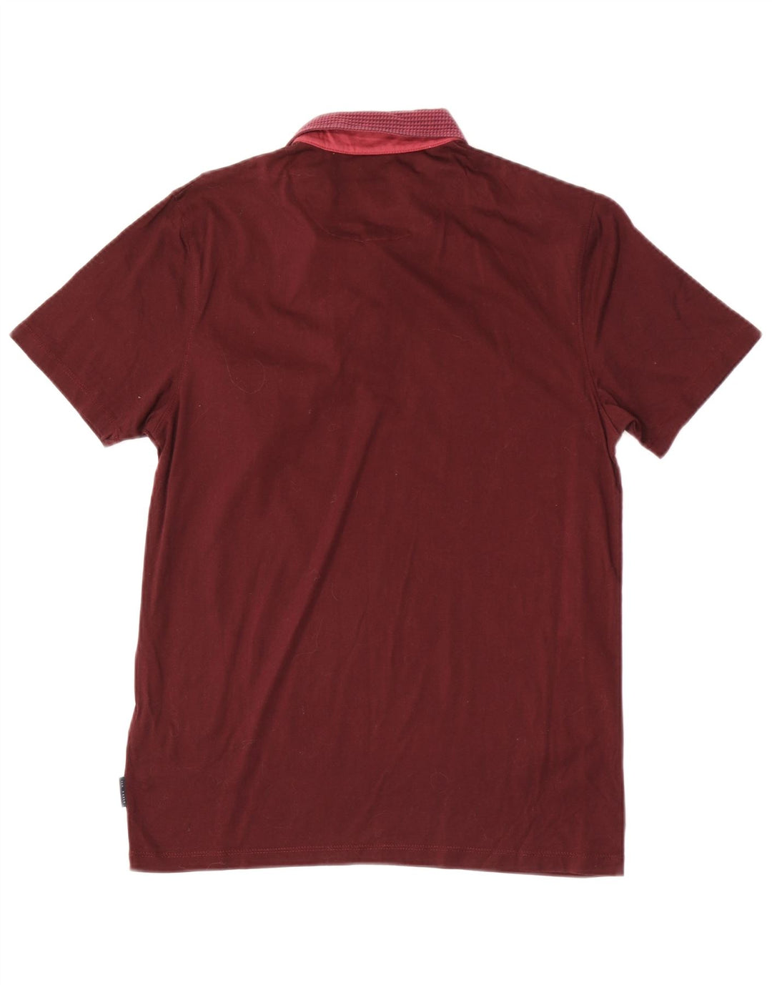 Polo da uomo Ted Baker taglia 3, cotone geometrico marrone medio medio
