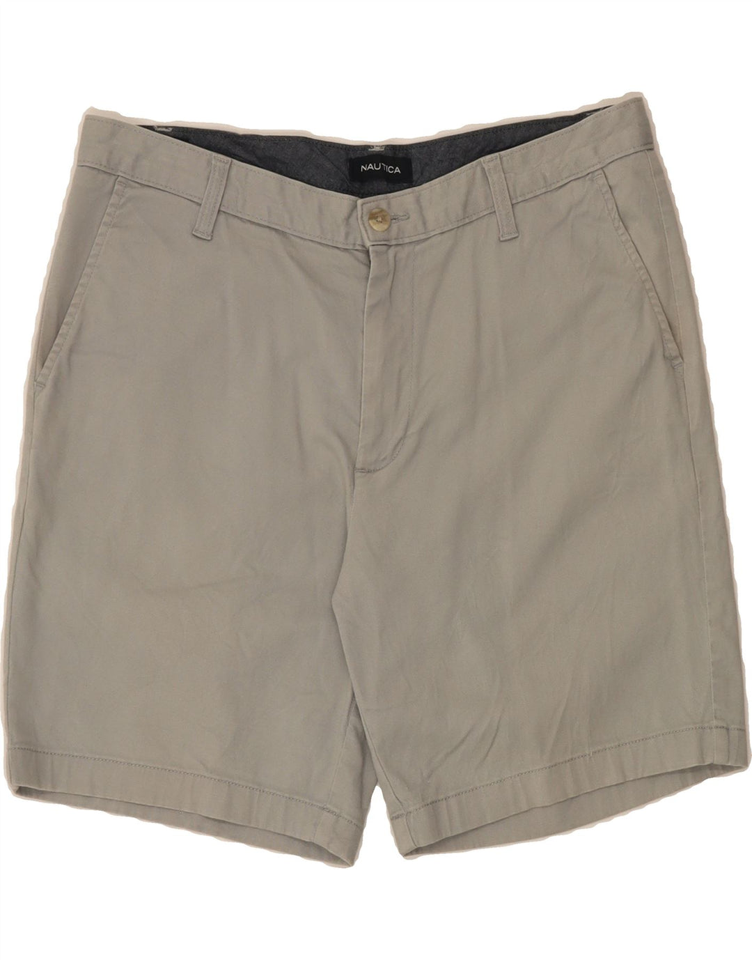 NAUTICA Mens Chino Shorts W34 Large  Grey Cotton Vintage Nautica and Second-Hand Nautica from Messina Hembry 