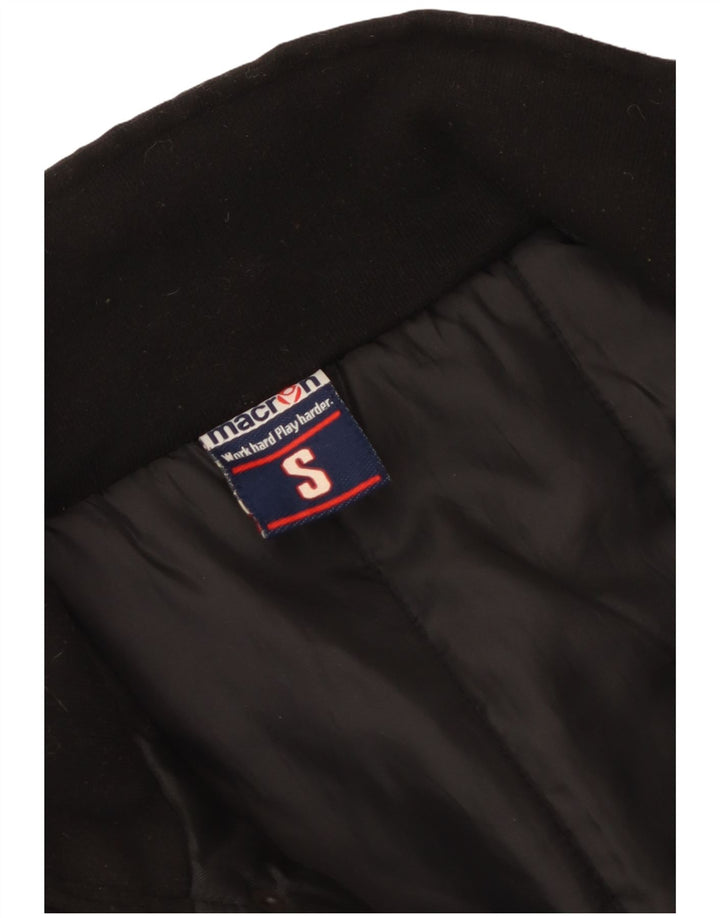 Cappotto da uomo con grafica a vento Macron UK 36 Small Black Colourblock
