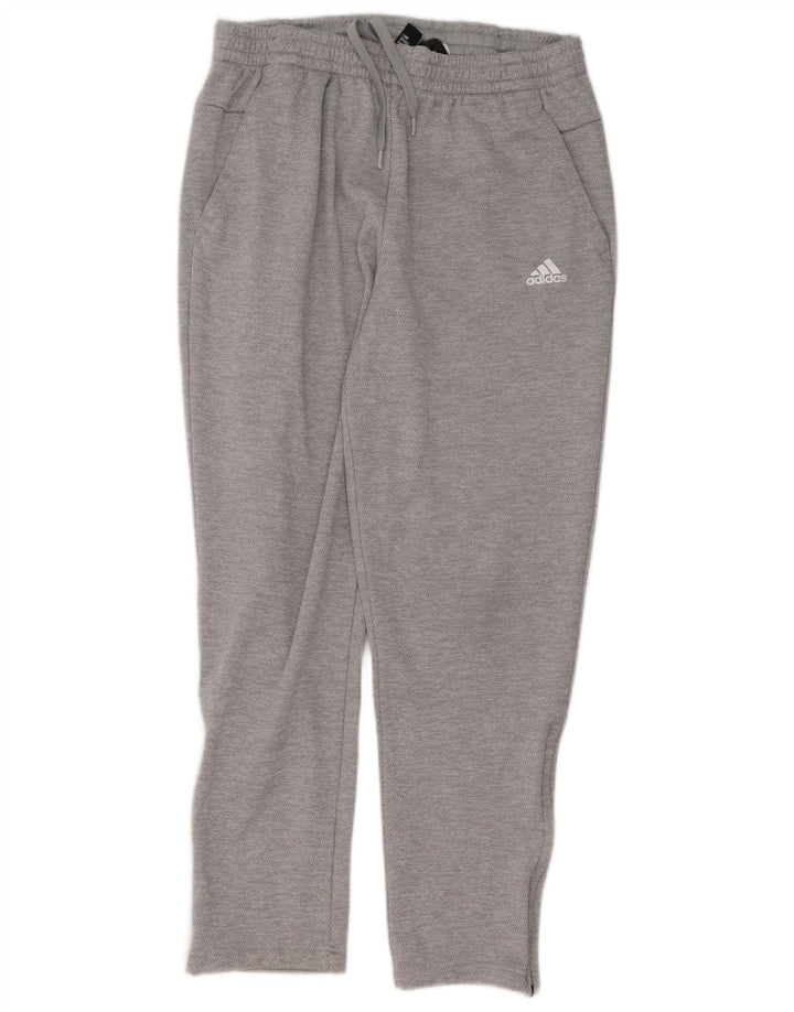 Pantaloni da tuta da uomo Adidas Large in poliestere grigio