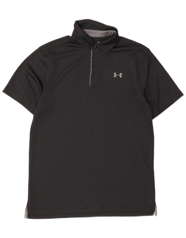 Polo da uomo Under Armour Heat Gear vestibilità ampia media nera