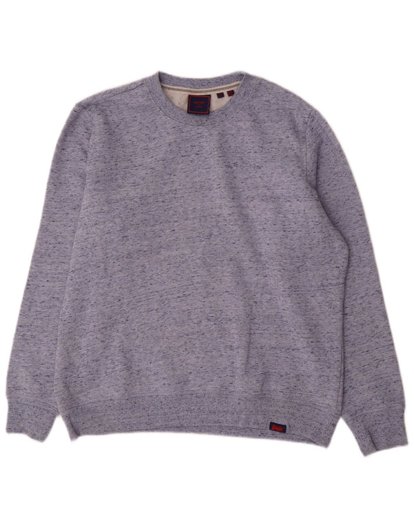 Felpa oversize da donna Superdry Jumper UK 12 Medium Blue Flecked