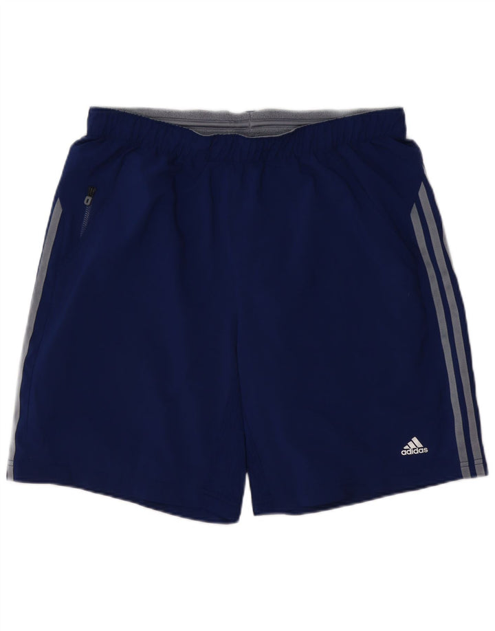 Pantaloncini sportivi Adidas Climacool da uomo di grandi dimensioni in poliestere blu navy
