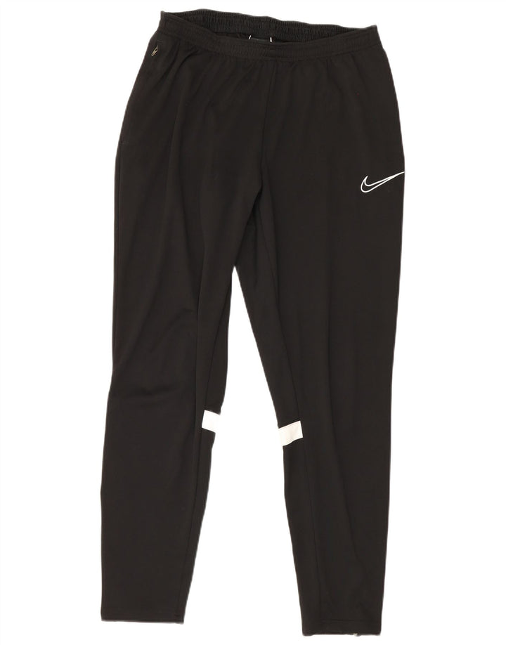 Pantaloni da tuta Nike Dri Fit da uomo, grandi, in poliestere color block nero