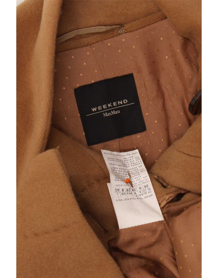 Cappotto da weekend da donna Max Mara UK 8 Small Beige Lana vergine