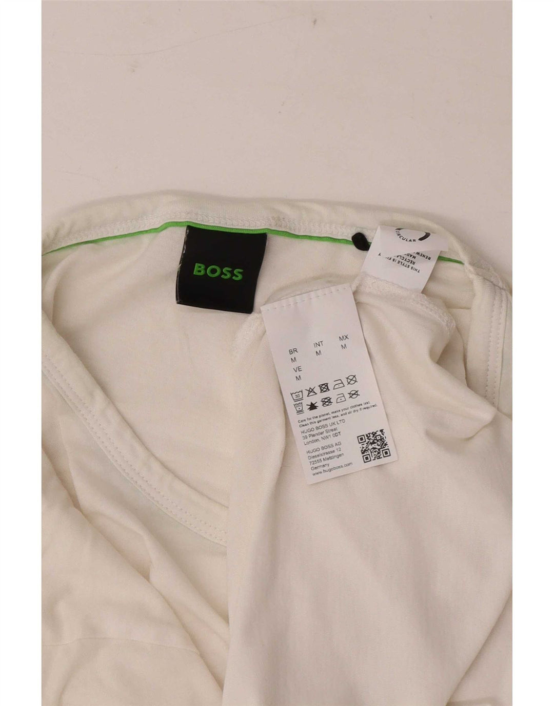 T-shirt da uomo Hugo Boss Top in cotone bianco medio
